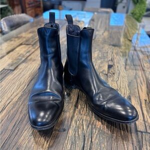 Baxton (not Braxton) Black Leather Men's Chelsea Boots